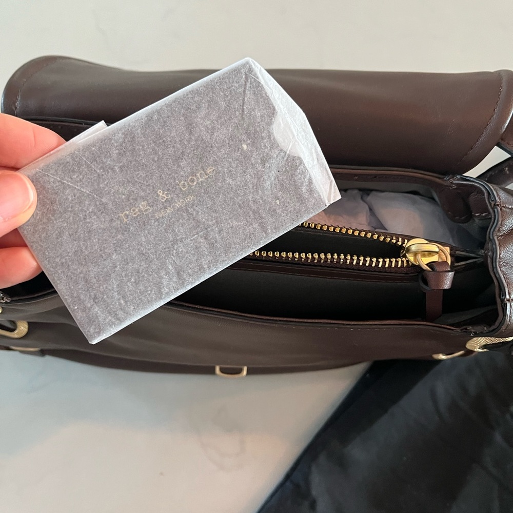 Rag & Bone Chocolate Brown Shoulder Bag - Picture 3 of 7